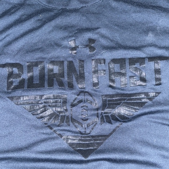 Under Armour Blue Short Sleeve Tee for Everyday Comfort - Picture 3 of 5